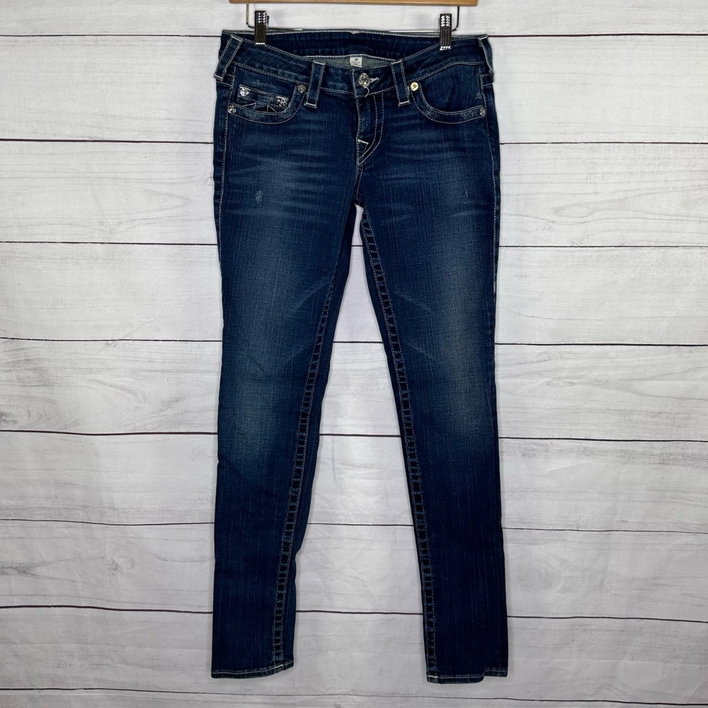 True Religion Women's Dark Wash Skinny Size 28